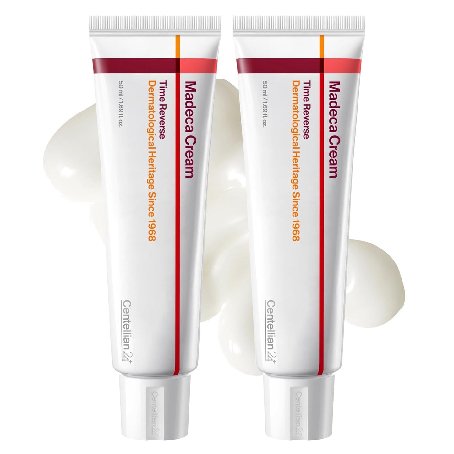 CENTELLIAN 24 Madeca Cream Time Reverse (50ml/1.69fl oz, Pack of 2) Advanced Fast-Absorbing & Nourishing Cream, Hydrates, Reduces Wrinkles, Korean Skin Care, Centella Asiatica
